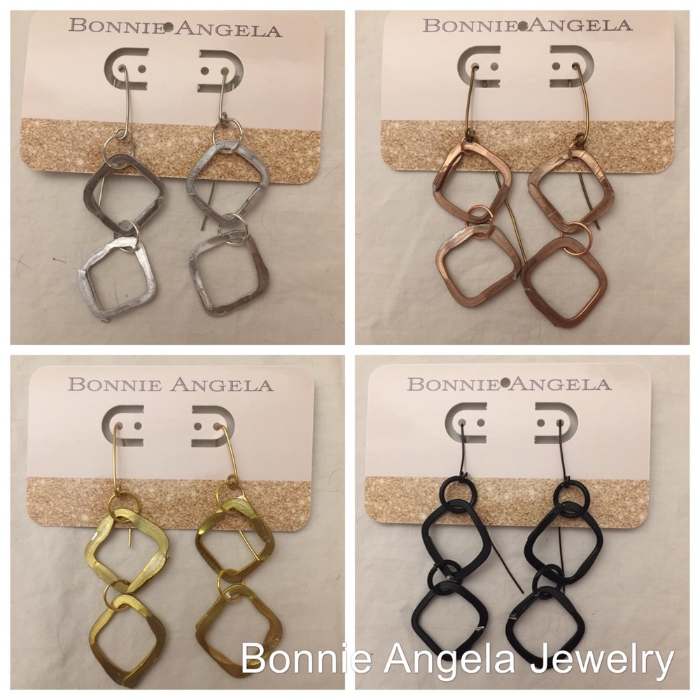 Small Squares and Squares Earrings